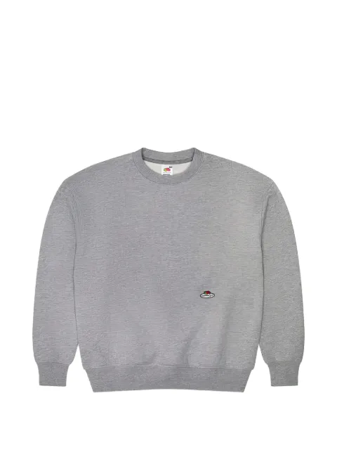 HommeGirls x Fruit of the Loom logo-patch sweatshirt Grey HGFOTL009