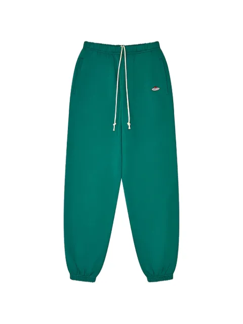 HommeGirls x Fruit Of The Loom logo-patch drawstring track pants Green HGFOTL010