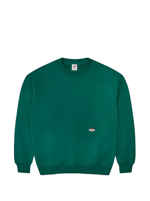 HommeGirls x Fruit Of The Loom logo-patch sweatshirt Green HGFOTL009
