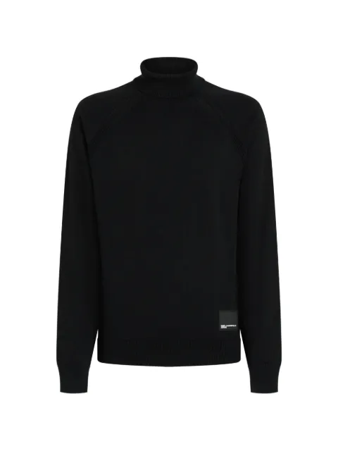 Karl Lagerfeld Jeans lightweight knit roll-neck sweater Black B3M18001999