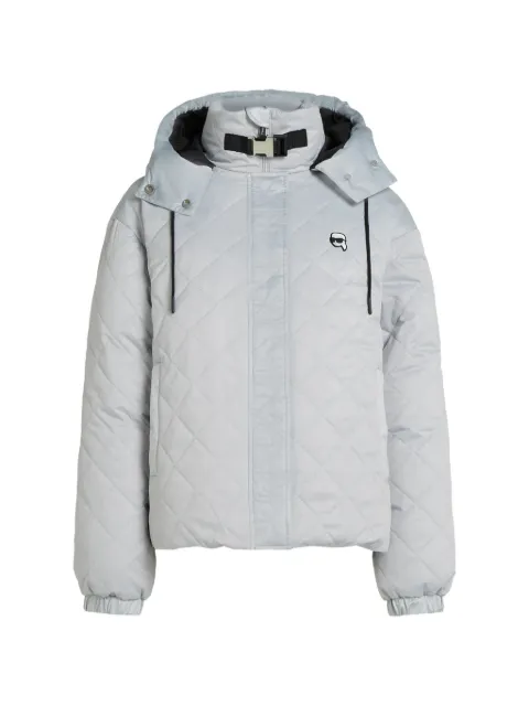 Karl Lagerfeld Ikon quilted puffer jacket Grey B4W15014290