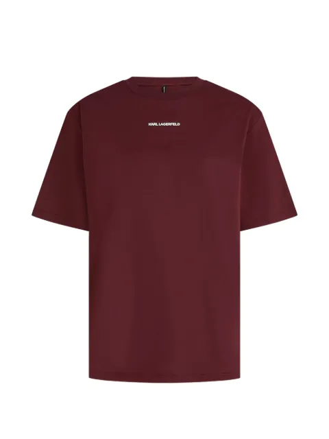 Karl Lagerfeld logo athleisure T-shirt Red B3W44018548