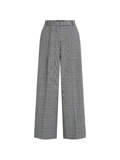 Karl Lagerfeld houndstooth-pattern wide-leg trousers Grey B4W10060A90