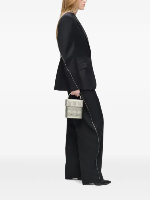Karl Lagerfeld Rue St-Guillaume Maison metallic cross body bag Silver B4W30113290
