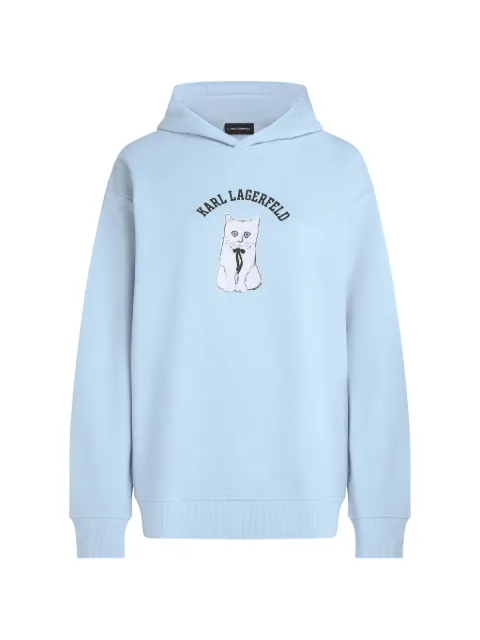 Karl Lagerfeld Ikon Choupette hoodie Blue B4W200611KZ