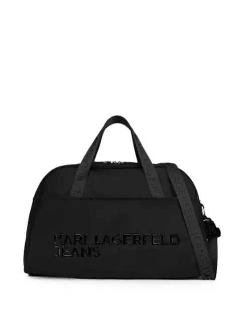 Karl Lagerfeld Jeans logo-strap holdalls Black B3M30293
