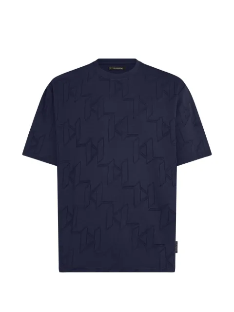 Karl Lagerfeld all-over monogram T-shirt Blue B4M17060393