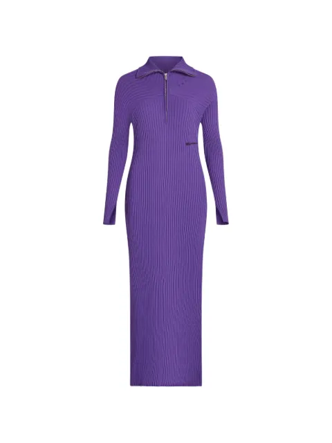 Karl Lagerfeld Jeans zip knit dress Purple B4W130122QG