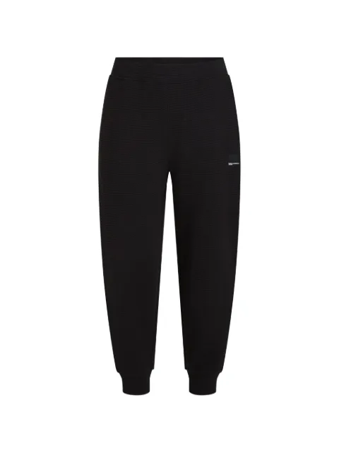 Karl Lagerfeld Jeans waffle-knit track pants Black B4M10079999