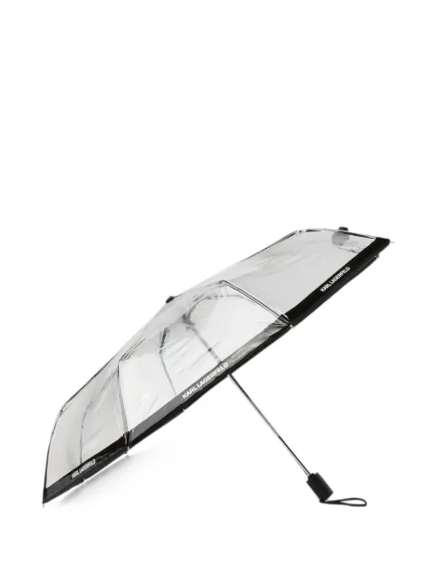 Karl Lagerfeld small logo transparent umbrella White B2W501081AM