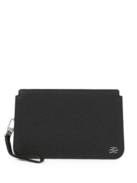 Karl Lagerfeld K/Autograph leather pouch Black B4M32056999