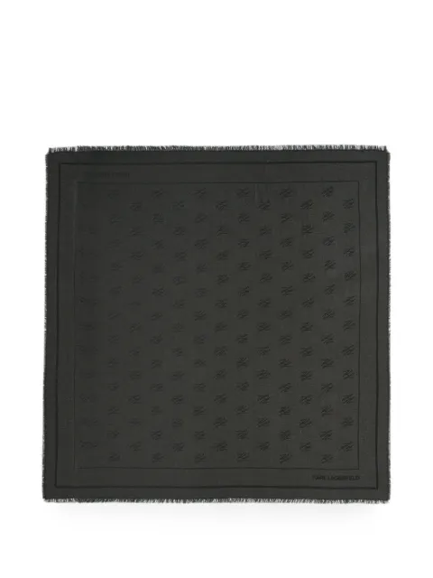 Karl Lagerfeld K/Autograph all-over-print jacquard scarf Black B4W33027999
