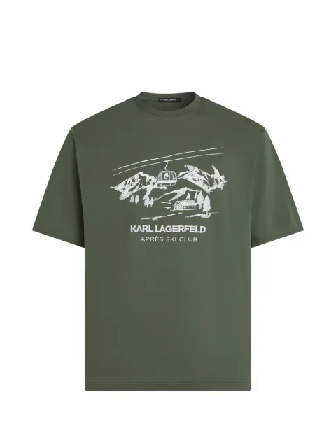 Karl Lagerfeld Après Ski Club T-shirt Green B4M17055158