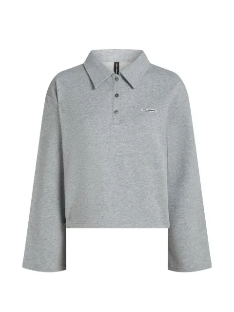 Karl Lagerfeld rhinestone loungewear sweatshirt Grey B4W44014260