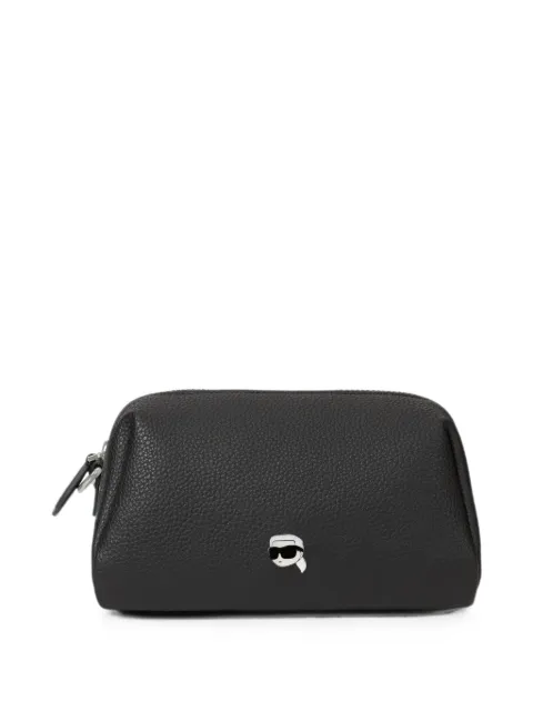 Karl Lagerfeld Ikon pebble vanity case Black B4W32027999