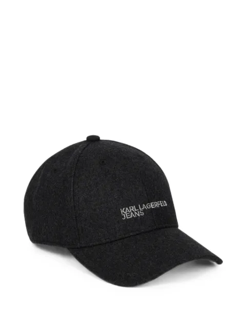 Karl Lagerfeld Jeans essential wool-blend cap Grey B4M330782QH