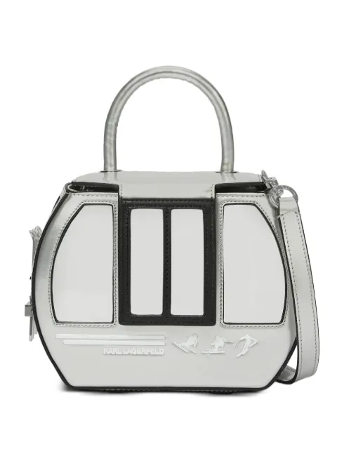 Karl Lagerfeld Ikon gondola top-handle bag Silver B4W30122290