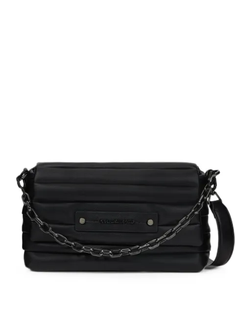 Karl Lagerfeld K/Essential Plie flap crossbody bag Black B4W303161AU