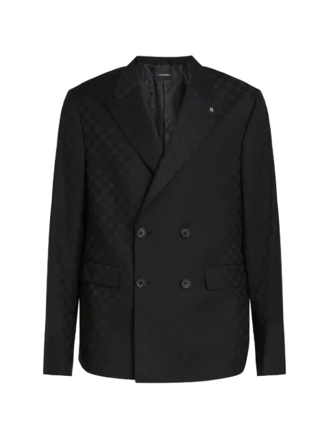 Karl Lagerfeld checked double-breasted blazer Black B4M14030999
