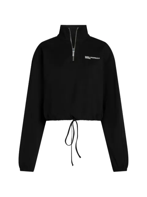 Karl Lagerfeld Jeans half-zip sweatshirt Black B4W20035999