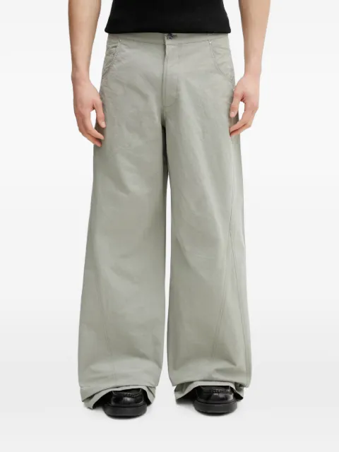 HELIOT EMIL seam-detail wide-leg trousers Grey SS26M10232LDG23