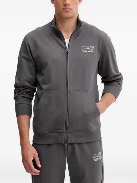 Ea7 Emporio Armani logo-print zip-up tracksuit Grey 7M001318AF13512