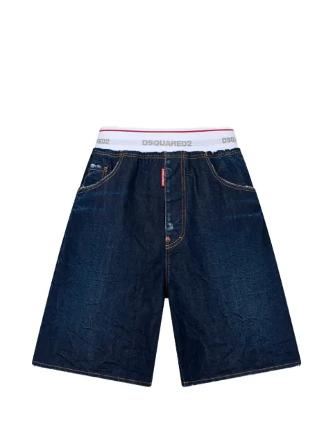DSQUARED2 dark surfer shorts Blue S74MU0995D30011