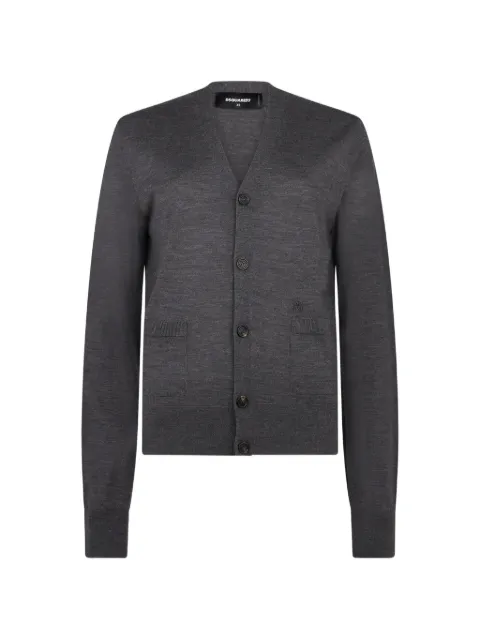 DSQUARED2 D2 Upside Down knit cardigan Grey S75HA1426D13205