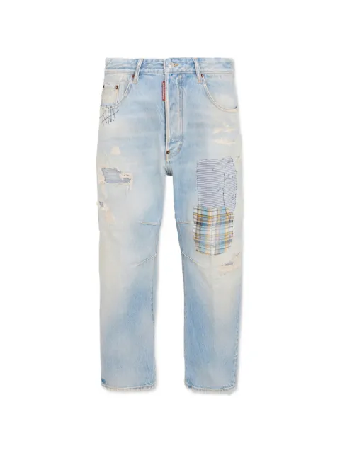 DSQUARED2 patched superlite Kawaii jeans Blue S74LB1963S30839