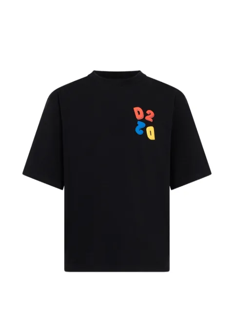 DSQUARED2 D2 Upside Down loose fit T-shirt Black S74GD1584D20033