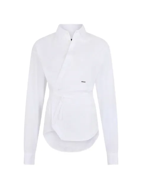 DSQUARED2 wrap shirt White S75DL0965S44131