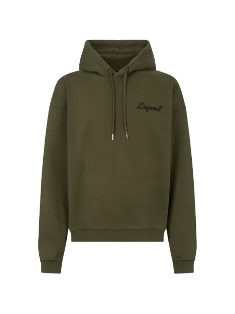 DSQUARED2 signature relax-fit hoodie Green S74GU0929D25029
