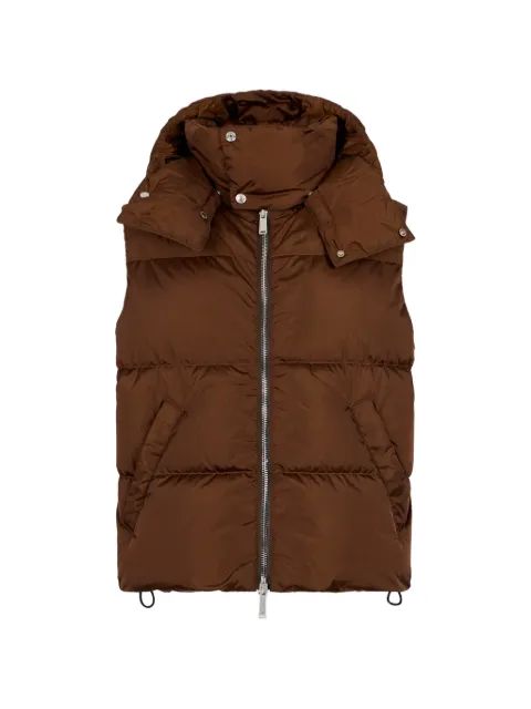 DSQUARED2 hooded down vest Brown S74FB0354S53817