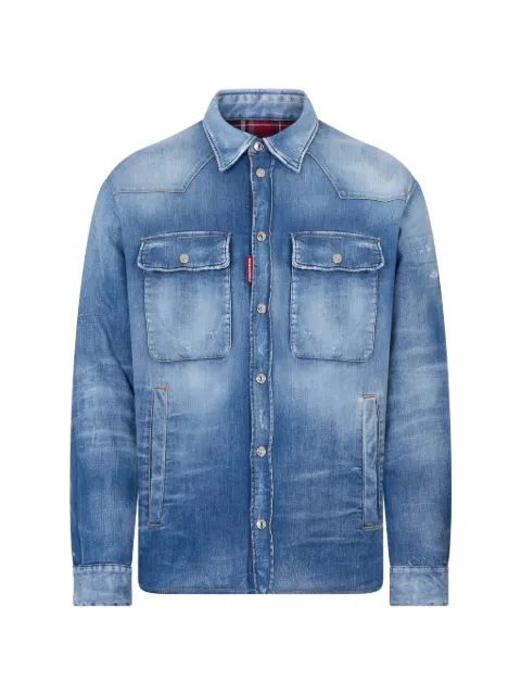 DSQUARED2 medium puffy overshirt Blue S74DM1042S30341