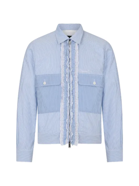DSQUARED2 mixed stripes bomber jacket White S74AM1705D35525