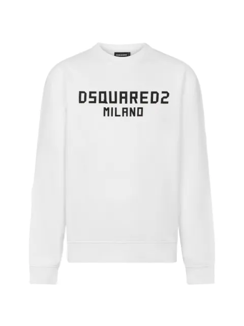 DSQUARED2 Milano cool-fit crewneck sweatshirt White S74GU0927D25029