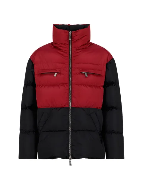 DSQUARED2 colorblock oversized down jacket Blue S74AM1716S53817