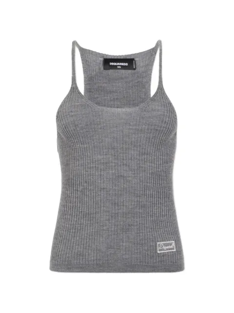DSQUARED2 signature knit tank top Grey S75HA1440D13225