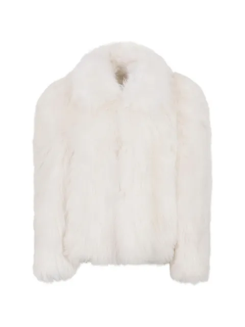 DSQUARED2 long-haired shearling coat White S75AM1221D07054