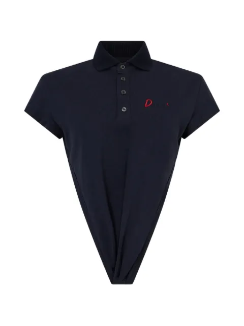 DSQUARED2 deep-cut just right fit polo Blue S75GL0051D20020