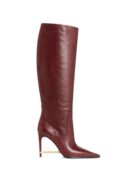 DSQUARED2 metal-bar heeled boots Red BOW010812900001
