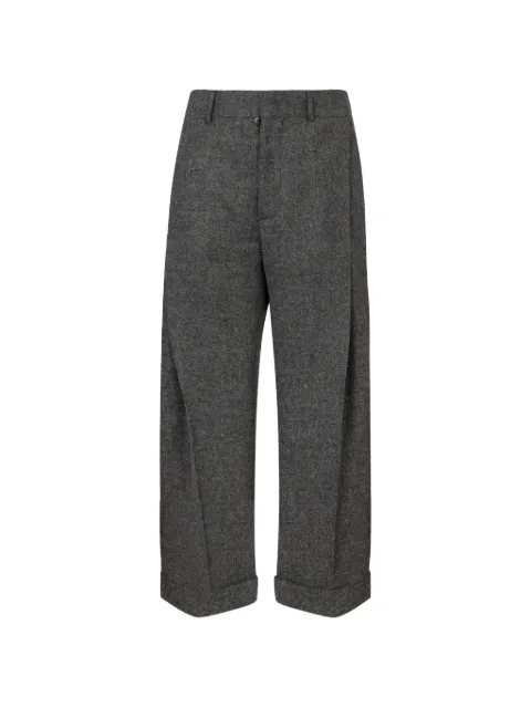 DSQUARED2 Tweed2 wide-pleat pants Grey S74KB1185D35498