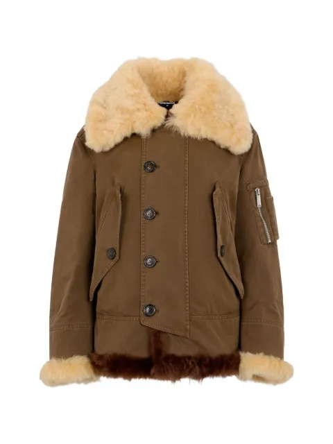 DSQUARED2 Utility2 tech cotton kaban jacket Brown S75AM1210D35170