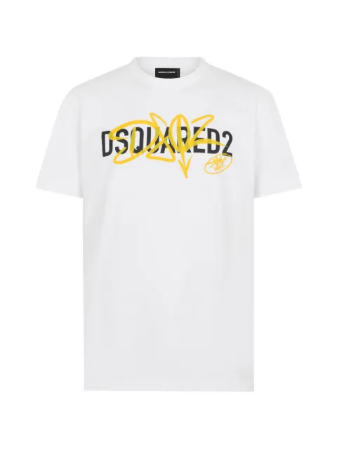 DSQUARED2 graffiti cool-fit T-Shirt White S74GD1580D20106