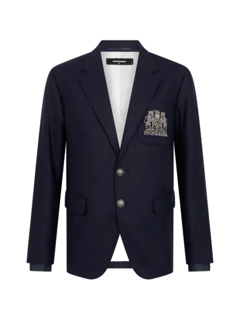 DSQUARED2 D2 College relaxed-shoulder jacket Blue S74BN1368D35533