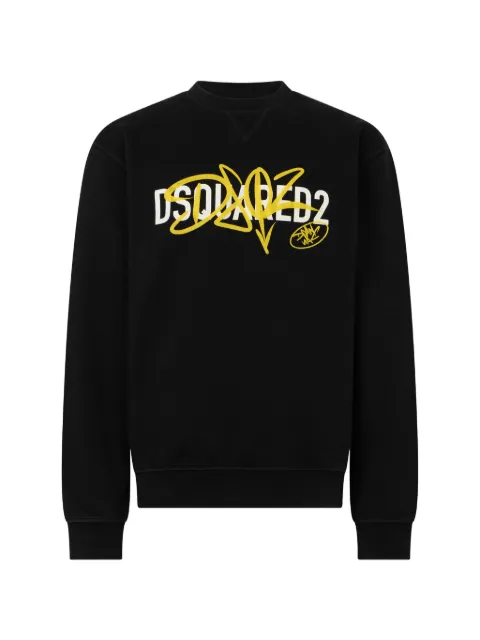 DSQUARED2 graffiti cool fit crewneck sweatshirt Black S74GU0977D25028