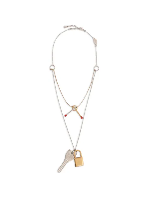 DSQUARED2 D2 charming Necklace Silver NEW035937200001