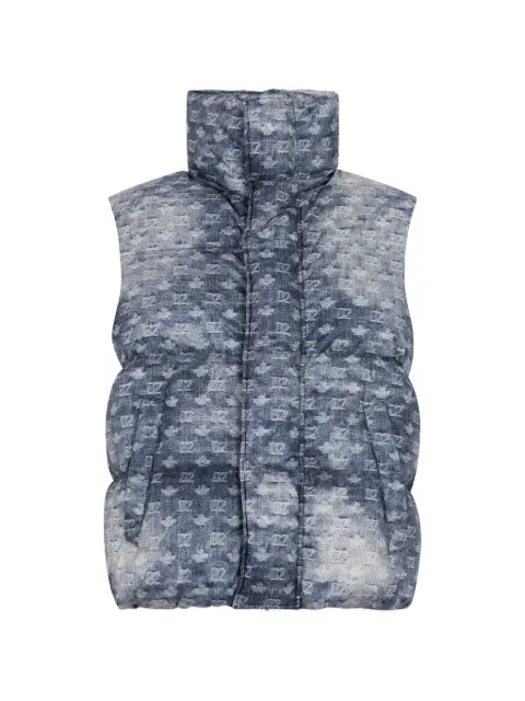 DSQUARED2 D2 Monogram down gilet Blue S74FB0353D35535
