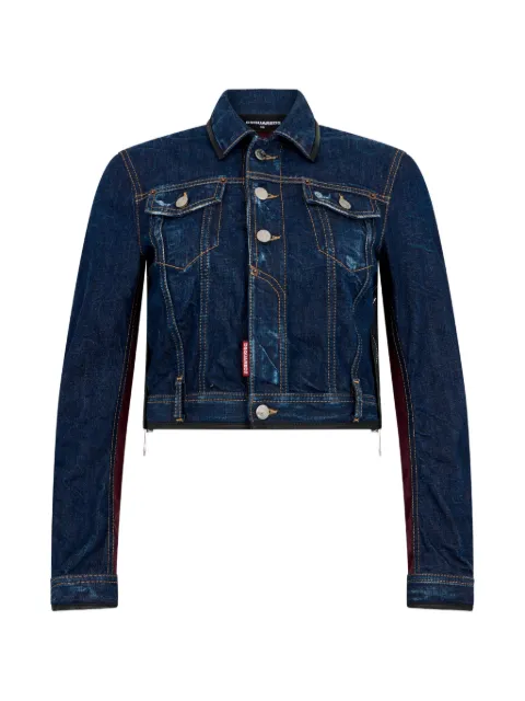 DSQUARED2 dark bomber jacket Blue S75AM1191D30011