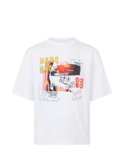 DSQUARED2 D2 loose-fit T-shirt White S74GD1585D20033